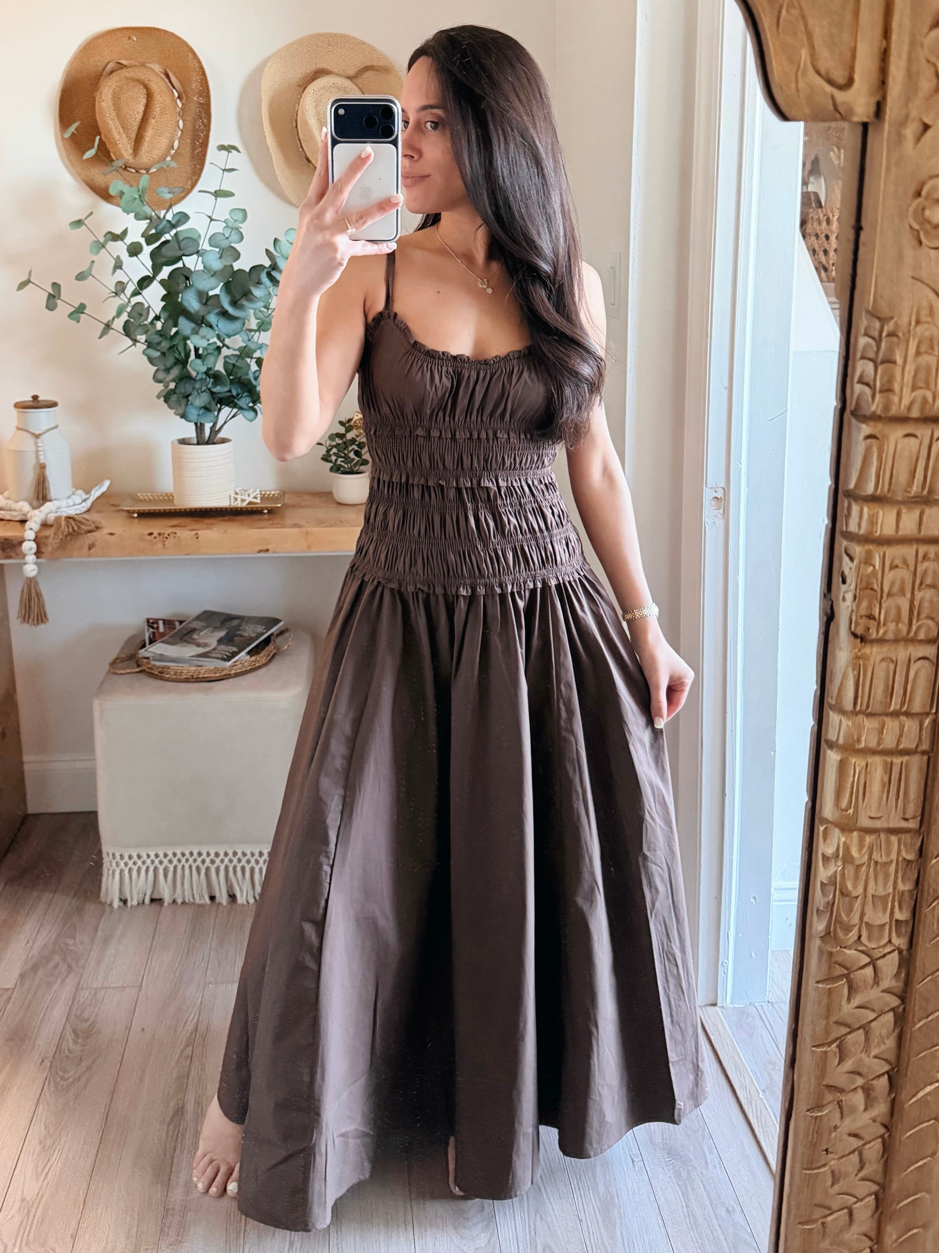 cotton formal dress Luna Bean Smocked Maxi Cotton Dress – SHOP LYSS + LIN