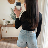 JBD Light Wash Long Walking Shorts