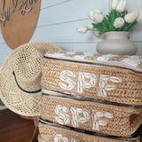 KENZKUSTOMS Spf Open Top Makeup Bag w/ Puka Shells