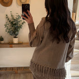 Ashton Fringe Sleeveless Sweater Top