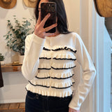 Bianca Tiered Ruffle Cardigan