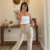 High Rise Cargo Joggers
