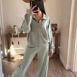 Sage Trendy Cotton Wide Leg Pants