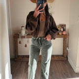 Forest Mid Rise Corduroy Pants
