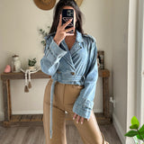 Denim Belted Jacket
