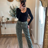 Forest Mid Rise Corduroy Pants