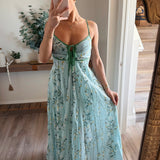 Skye Spring Butterfly Detail Maxi Dress
