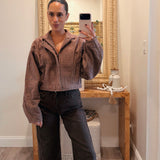 LONG SLEEVE HIGH COLLARED JACKET