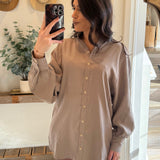 Erin Espresso Shirt Dress
