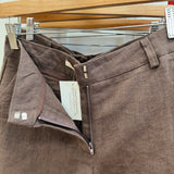 Brown Linen Shorts