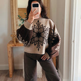 Chocolate Snowflake Sweater