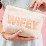 Wifey Teddy Cosmetic Pouch