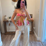 Moon Magic Halter Flare Top
