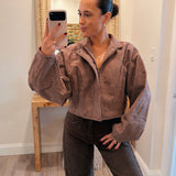 LONG SLEEVE HIGH COLLARED JACKET