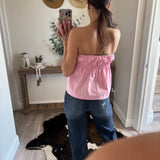Pink Ellie Flare Top