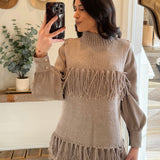 Ashton Fringe Sleeveless Sweater Top