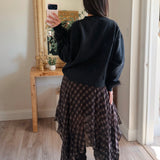 Lila Plaid Handkerchief Skirt