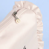 Embroidered Bride Satin Cosmetic Bag