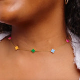 Nikki Smith E5 Multi Color Floral Necklace