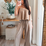 Montauk Striped Patterned Washed Sweats