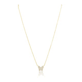 Sahira A4 Elsie Pave Butterfly Necklace