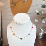 Nikki Smith E5 Multi Color Floral Necklace