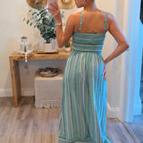 Estelle Stripe Smocked Maxi Dress