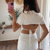 Collared Short Sleeve Top