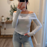 Rebecca Pale Blue Off Knit Top
