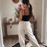 Linen Striped Pants