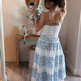 Prim Blue Floral Fit & Flare Dress