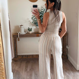 Slate Double Gauze Wide Leg Pants