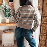 Callie Collared Button Down Sweater