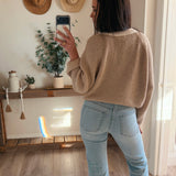 Oatmeal Color Block Cardigan