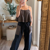 Saratoga Striped Patterned Spaghetti Strap Top