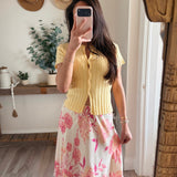 Rosavelle Blush Garden Midi Skirt