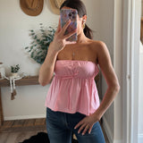 Pink Ellie Flare Top