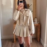 Lindsay Twill Cropped Jacket