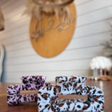 Wrap Animal Print Fabric Hair Claw Clips
