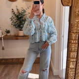 Shea Floral Smocked Peplum Blouse