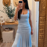 Baby Blue Danna Ruffle Dress