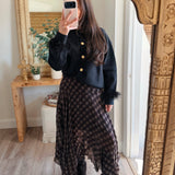 Lila Plaid Handkerchief Skirt