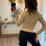 Oatmeal Contemporary Detail Top