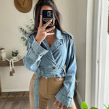 Denim Belted Jacket