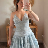 Emilia Embossed Mini Dress