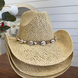 Western Straw Shell Cowboy Hat