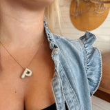 Medium D8 Savvy CZ Balloon Bubble 18K Gold Necklace