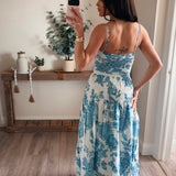 Tiana Gathered Floral Maxi Dress