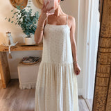 Kenzie Polka Dot Drop-Waist Cami Dress