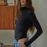 Seamless Turtle Neck Long Sleeve Bodysuit